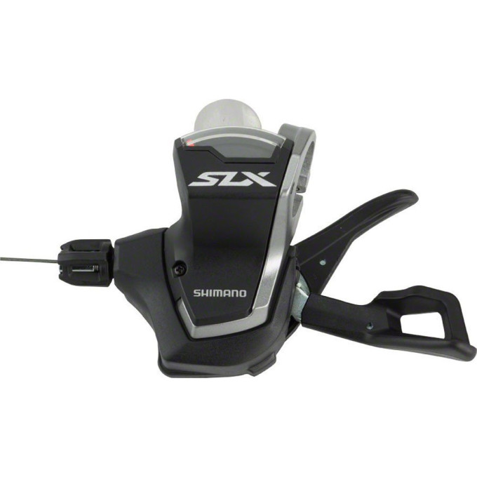 Шифтер SHIMANO SLX, M7000, левый, 2/3 скоростей. Трос с оплеткой ISLM7000LBP2