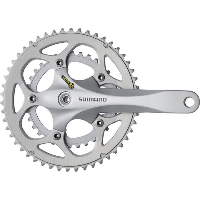 Система SHIMANO R345, 175 мм, OCTALINK, 50/34T без каретки, 9 скоростей, серебристый EFCR345E04XS